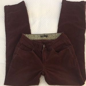 PrAna Crossing Cords- Burgundy